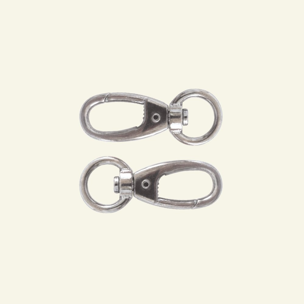 Snap hook metal 62x24mm silver colored 45502 _pack