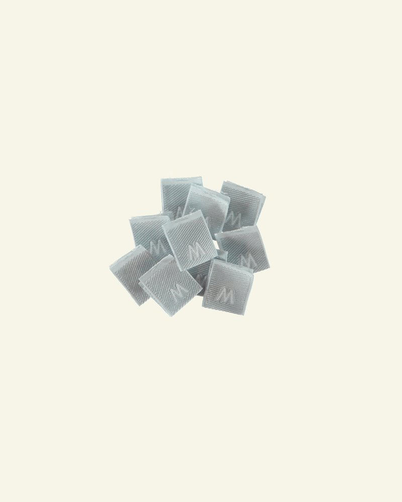 Stoffappl. 15x15mm Grau/Weiß,  10Stk 23991_pack