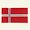 Stoffapplikation Flagge Dänemark 68x38mm