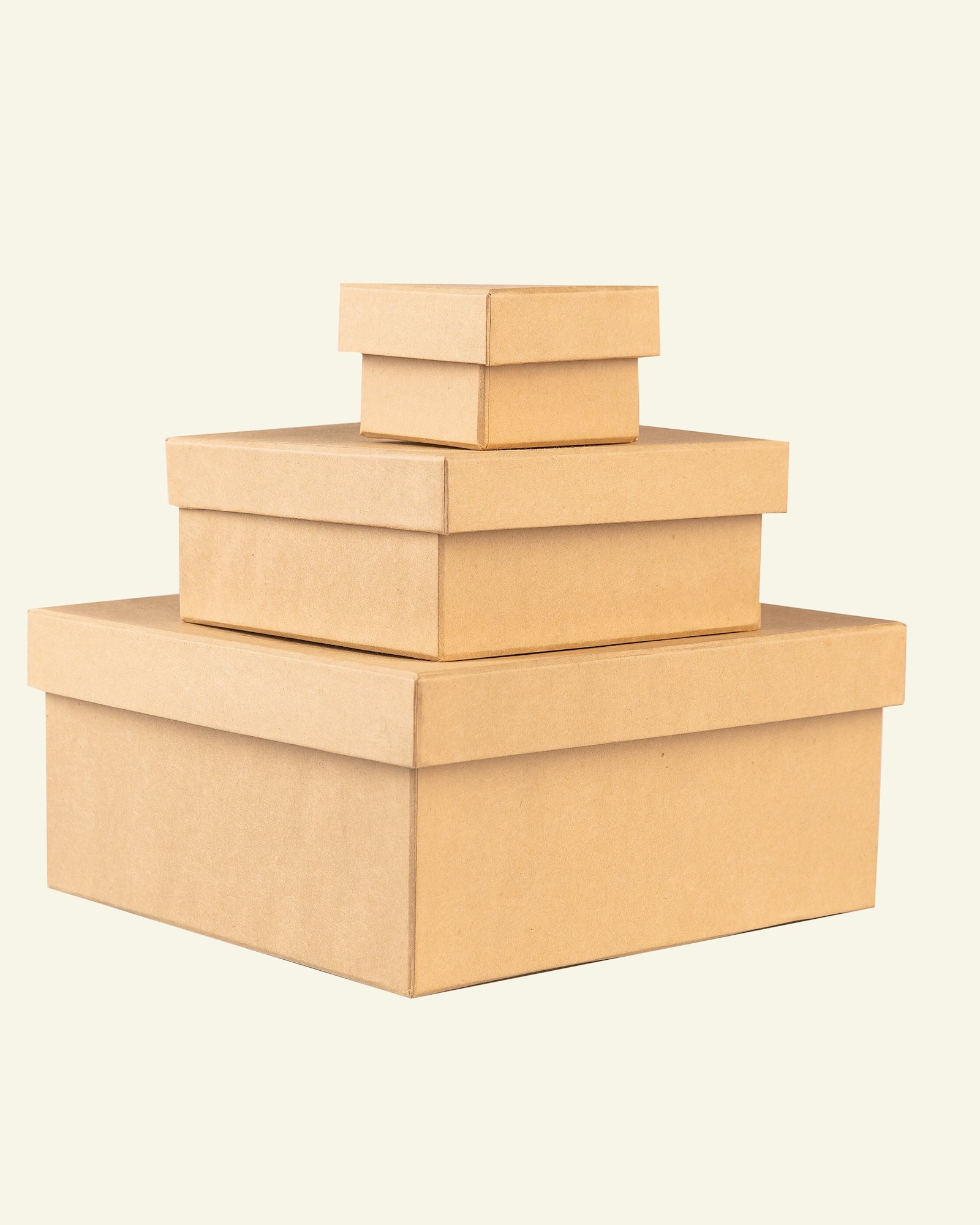 Storage box square 3sizes brown 3pcs 46268_pack