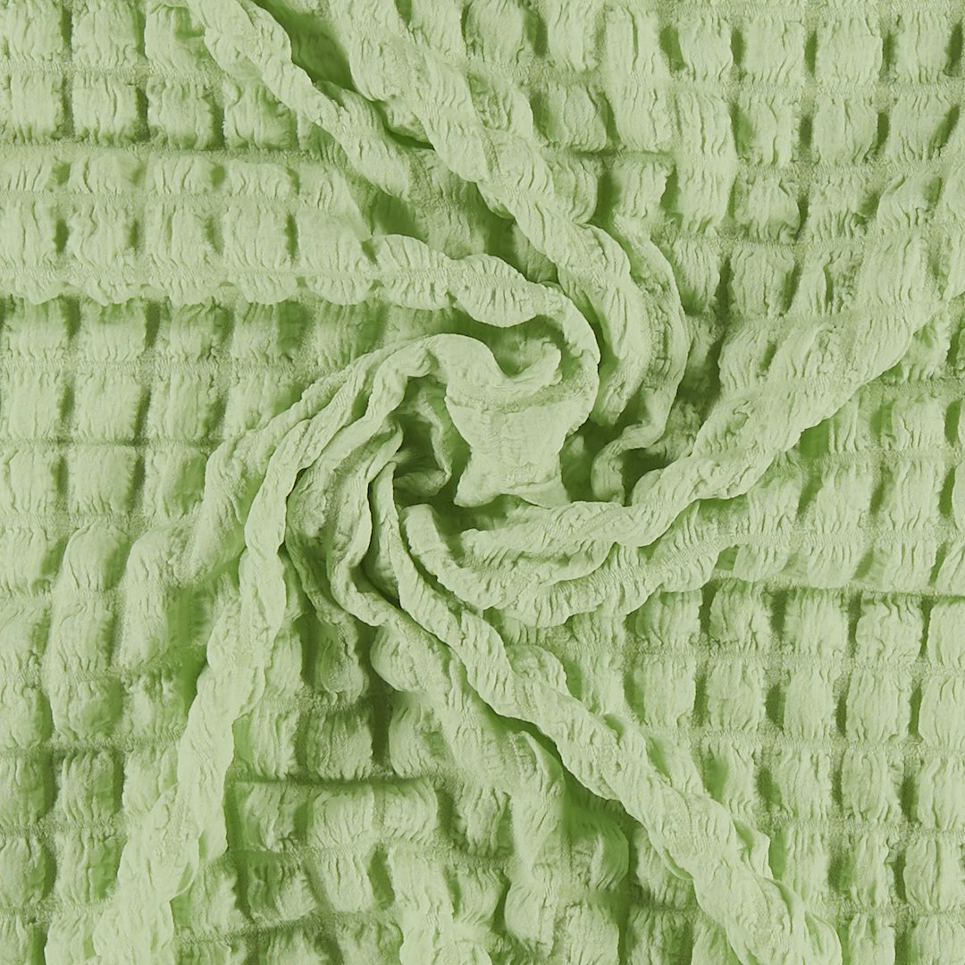 Billede af Str jersery pastel grøn m bobble effekt