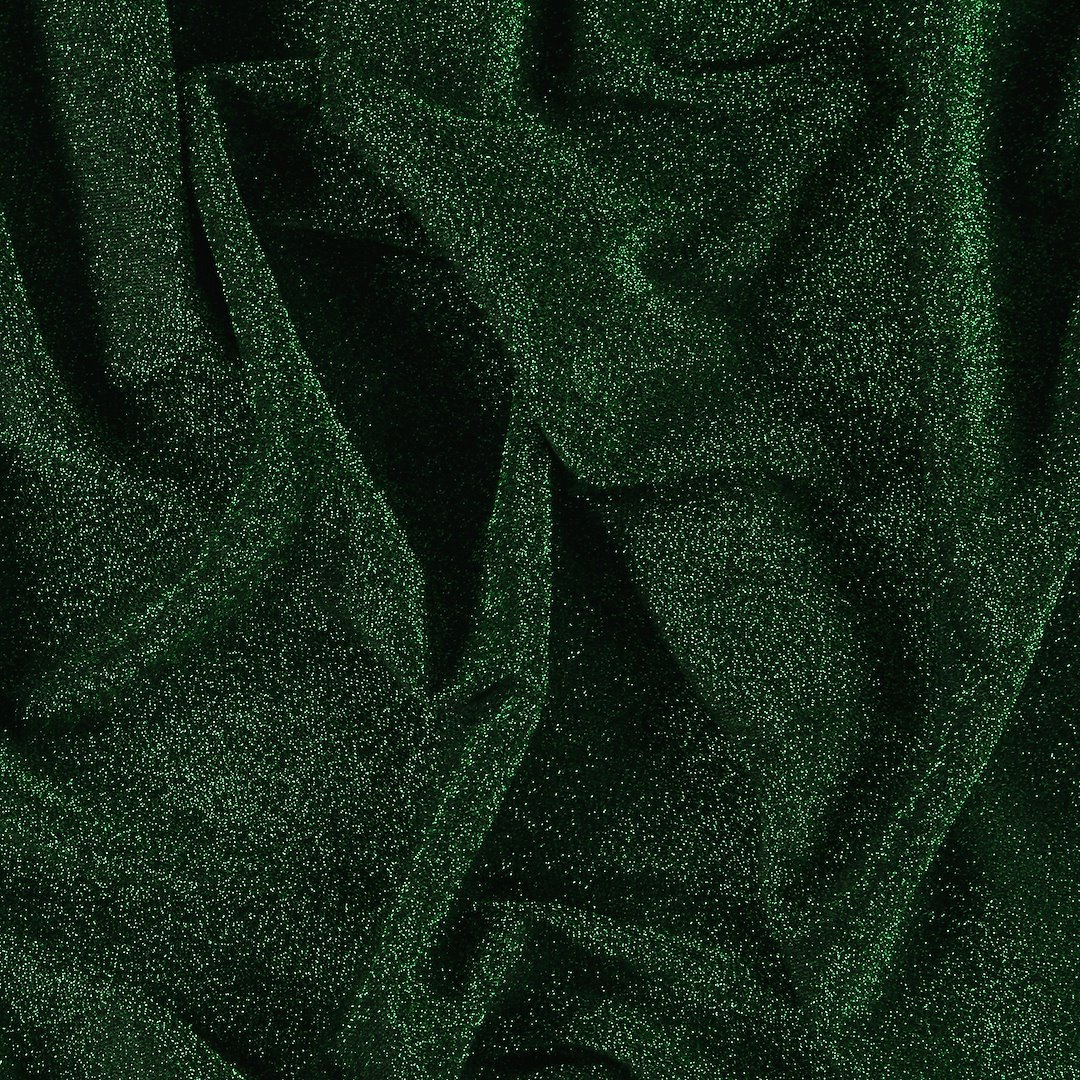 Billede af Stretch crepe jersey med grøn lurex