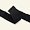 Strickband Wolltresse 30mm schwarz 3m