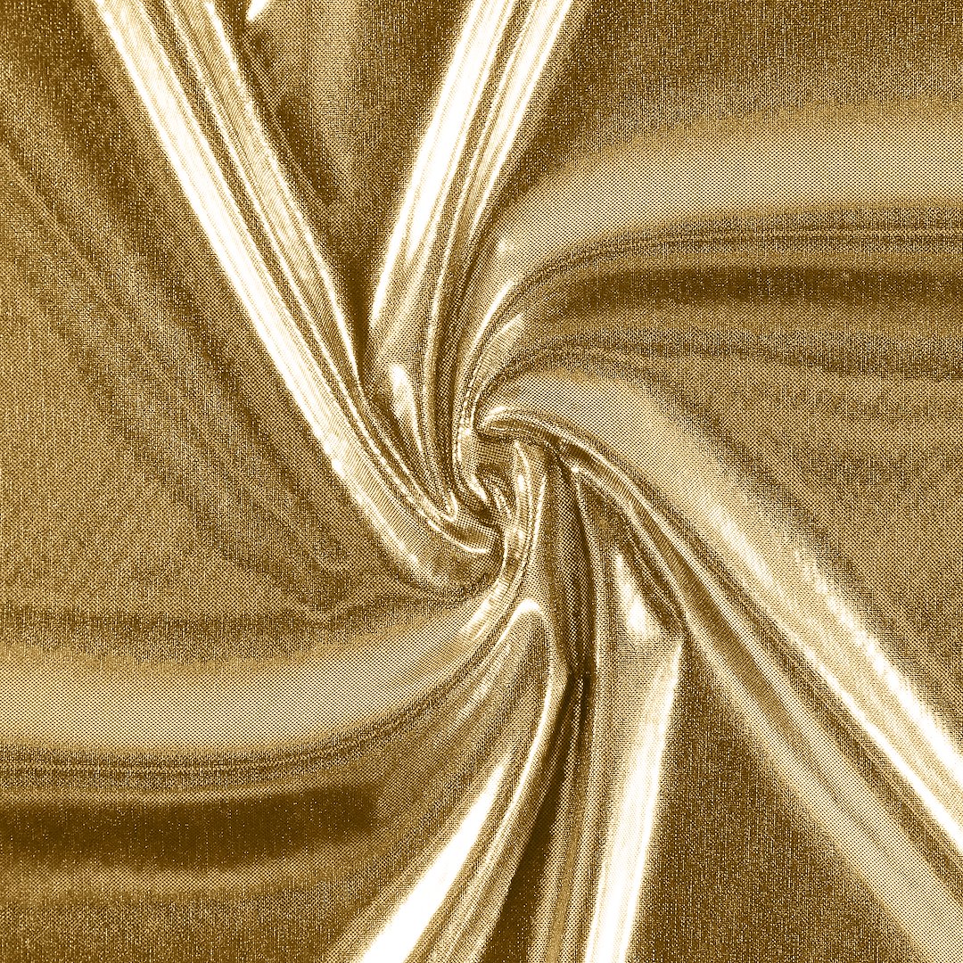 Billede af Strik polyester guld folie