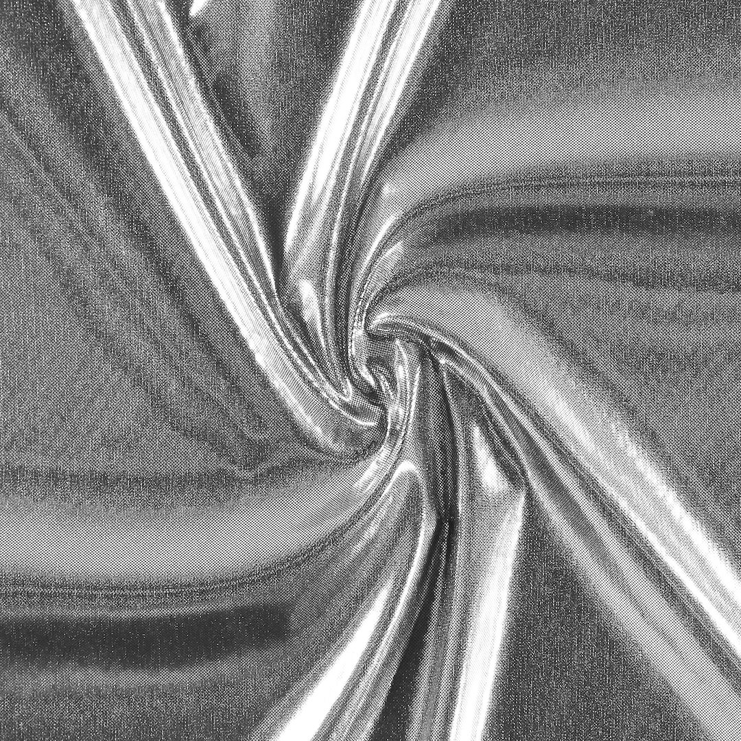 Billede af Strik polyester sølv folie