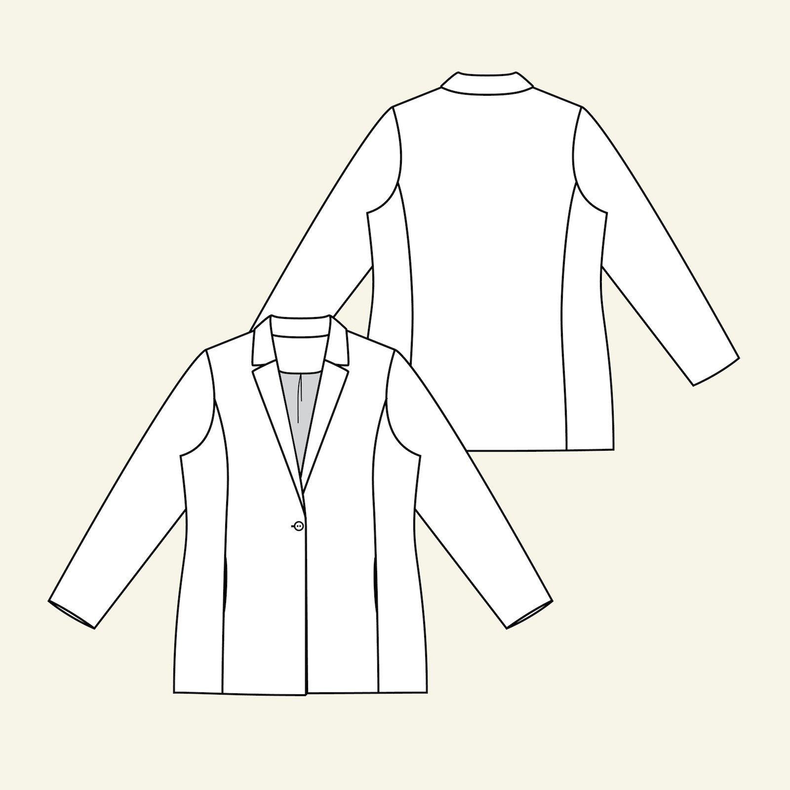 Suit jacket with lining, 36/8 p24048_pack