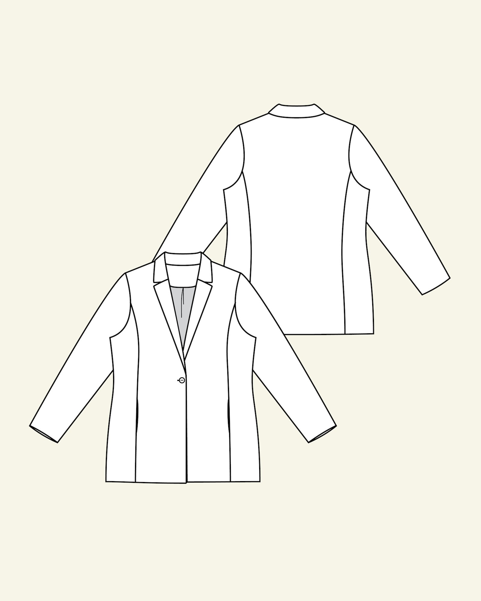 Suit jacket with lining, 38/10 p24048_pack