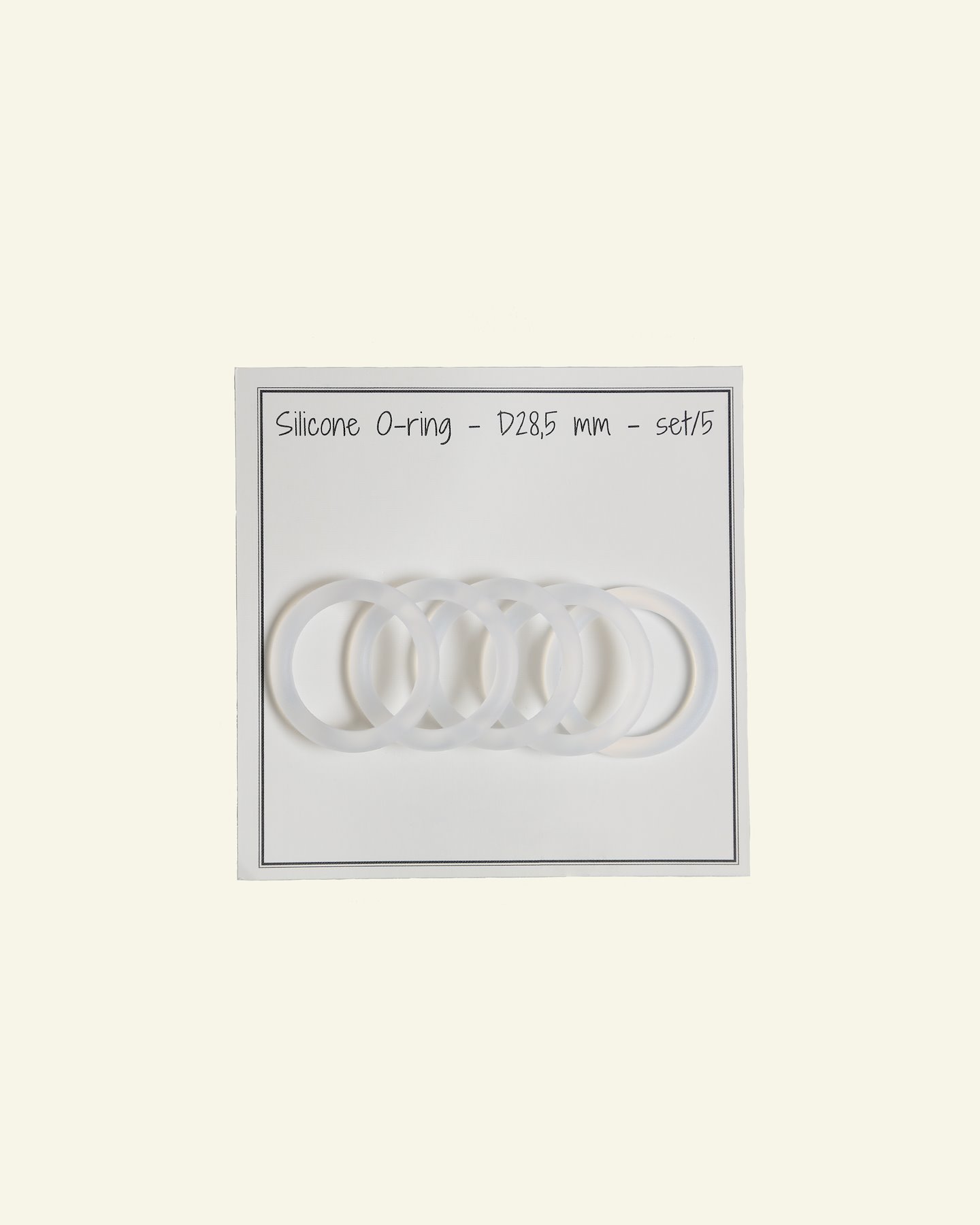 Suttekæde O-ring 28,5mm transparent 5stk 43982_pack