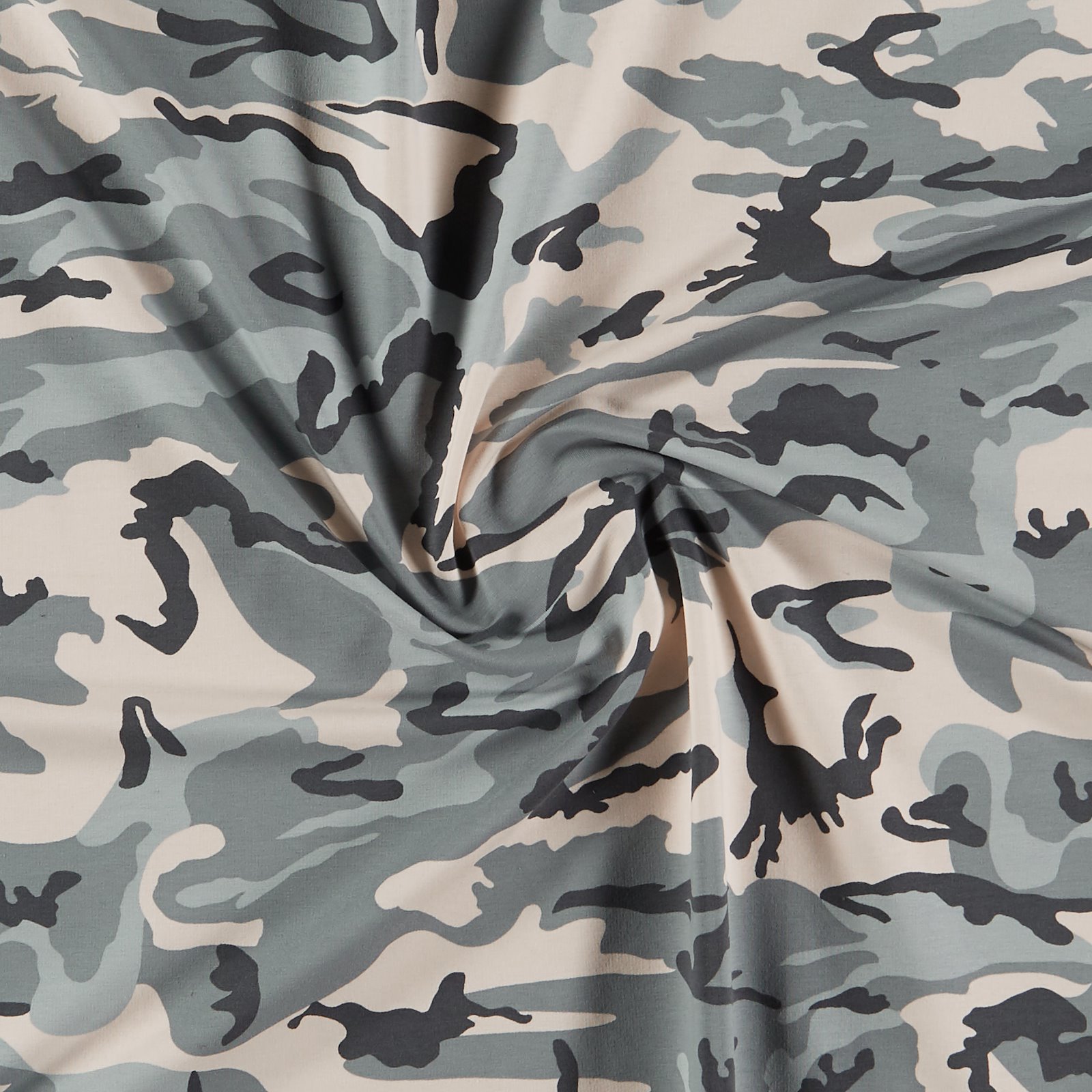 Sweatshirt grå camouflage borstad 211933_pack