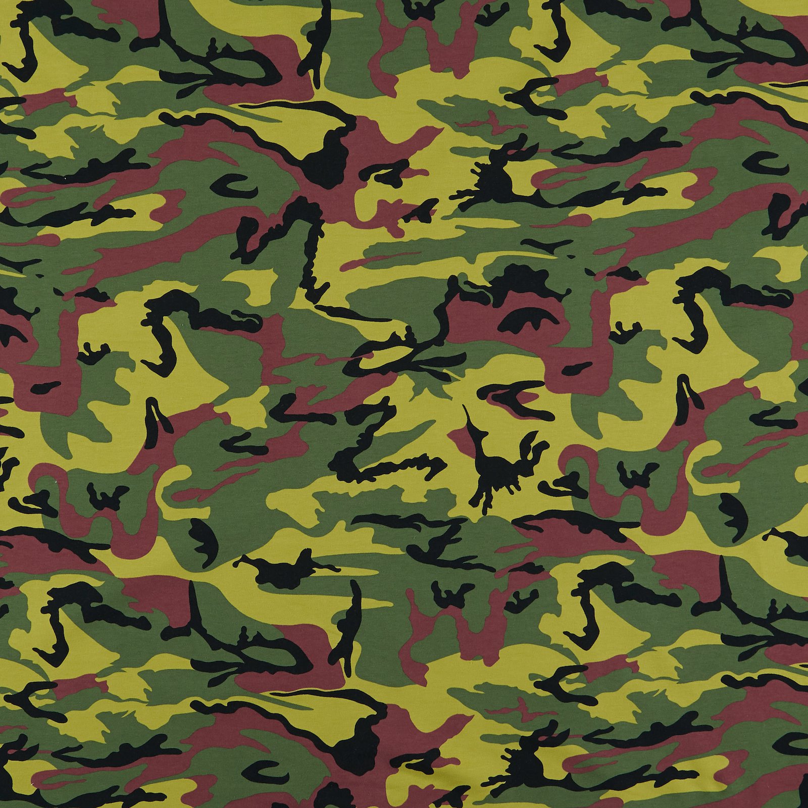 Sweatshirt lime camouflage borstad 211931_pack_sp