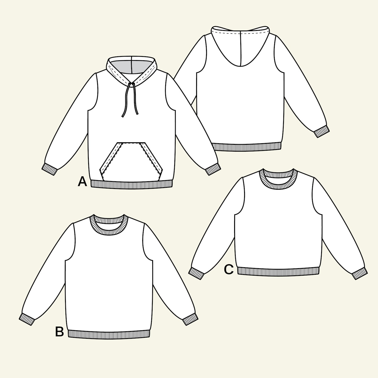 Sweatshirt, XL p22073_pack