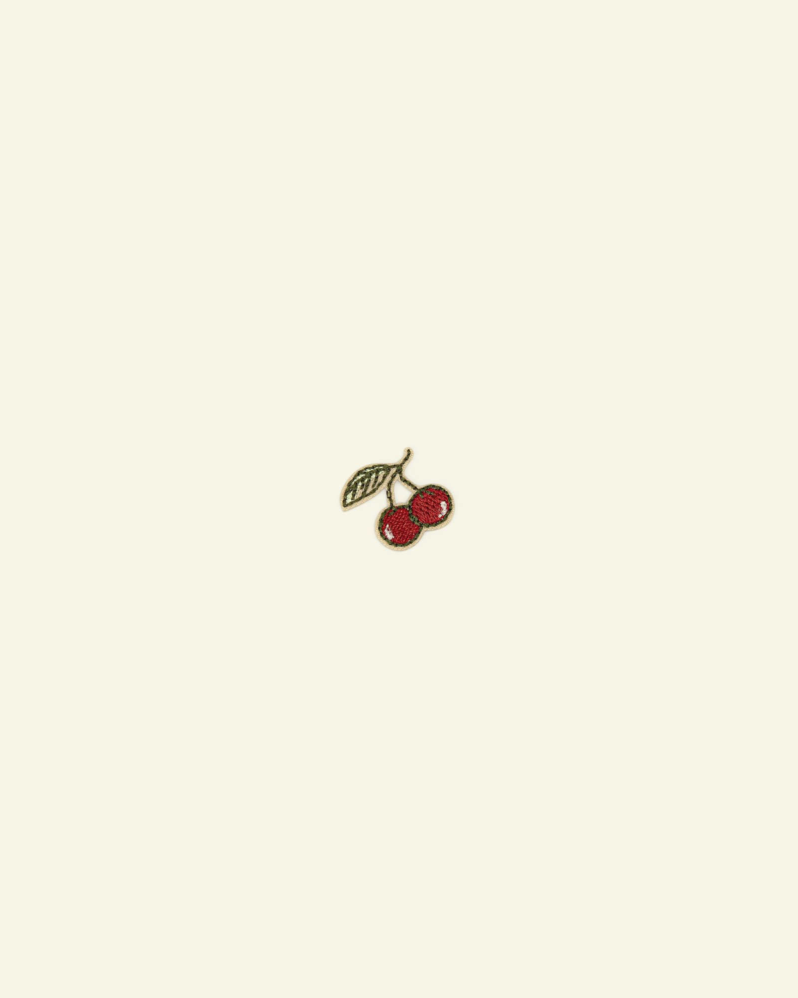 Symærke kirsebær 19x20mm rød/grøn 1stk 24886_pack