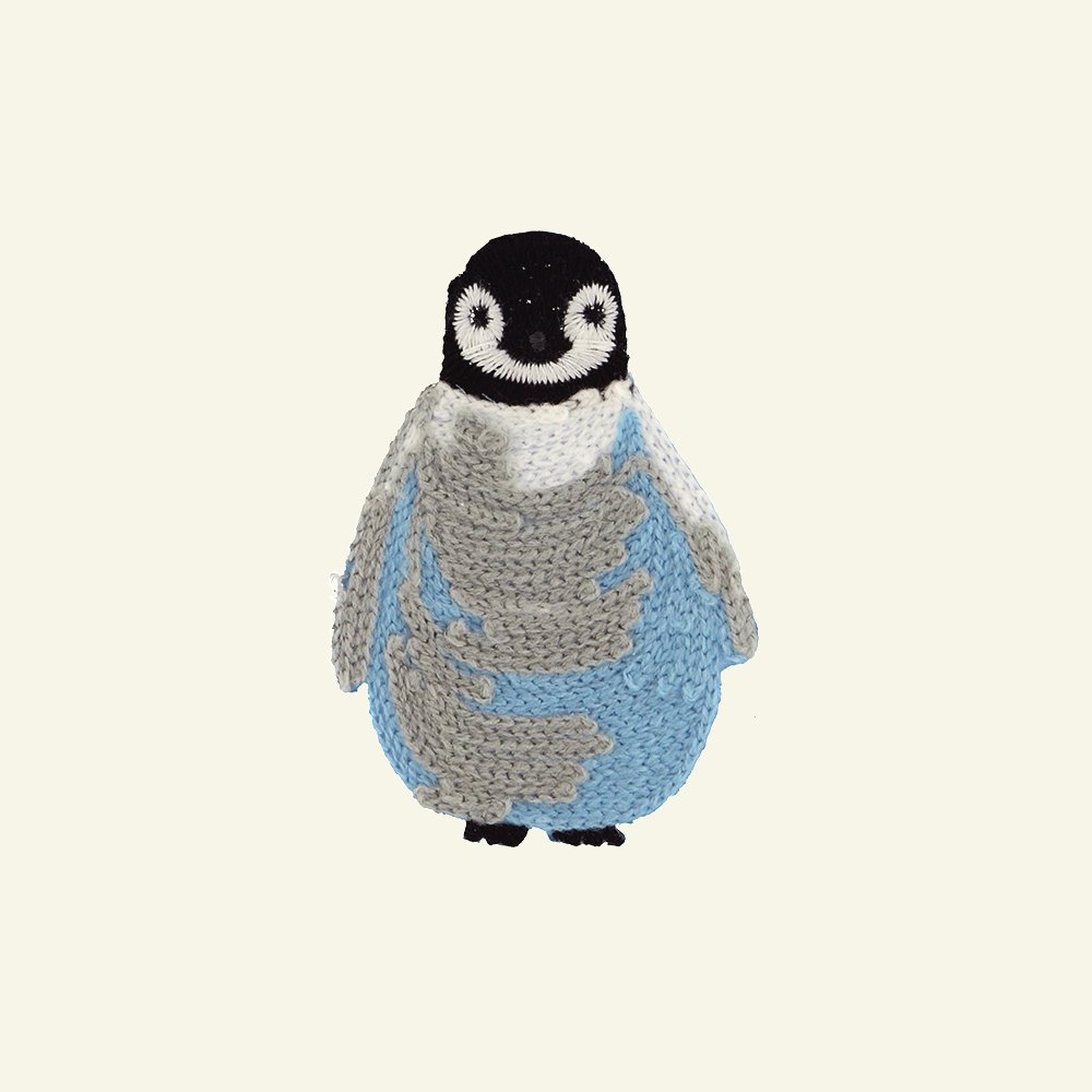 Symærke pingvin grå/blå | Selfmade® (STOF&STIL)