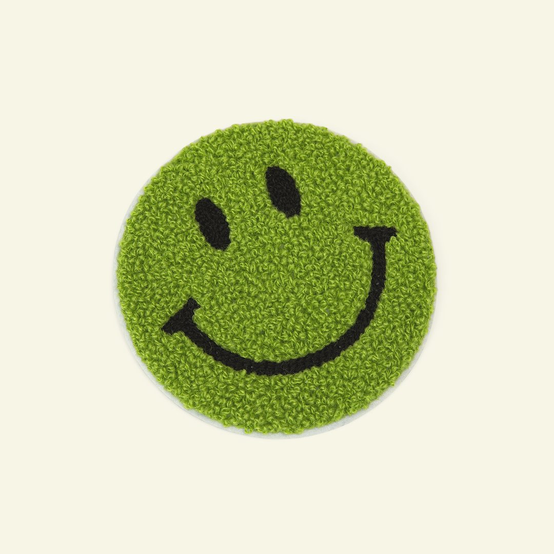 Billede af Symærke smiley 9,5cm grøn 1stk