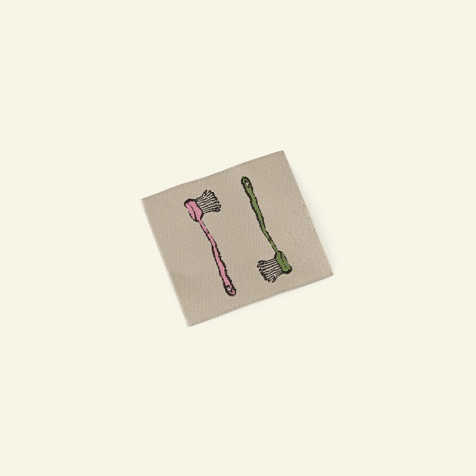 Symærke tandbørste 45x40mm pink/grøn 1st 24896_pack