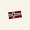 Symärke Norsk flagga 68x38 mm