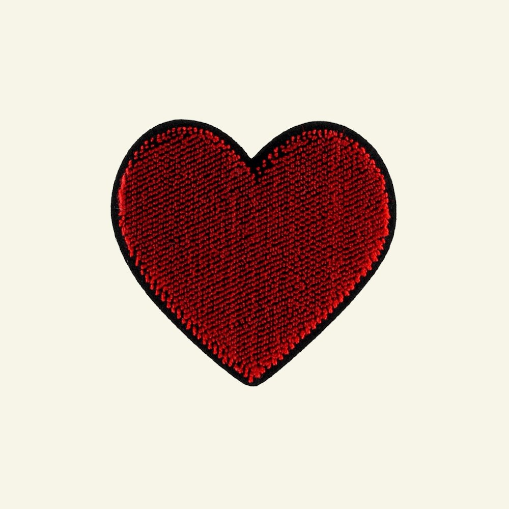 Symerke hjerte 54x50mm rød 1stk 26359_pack