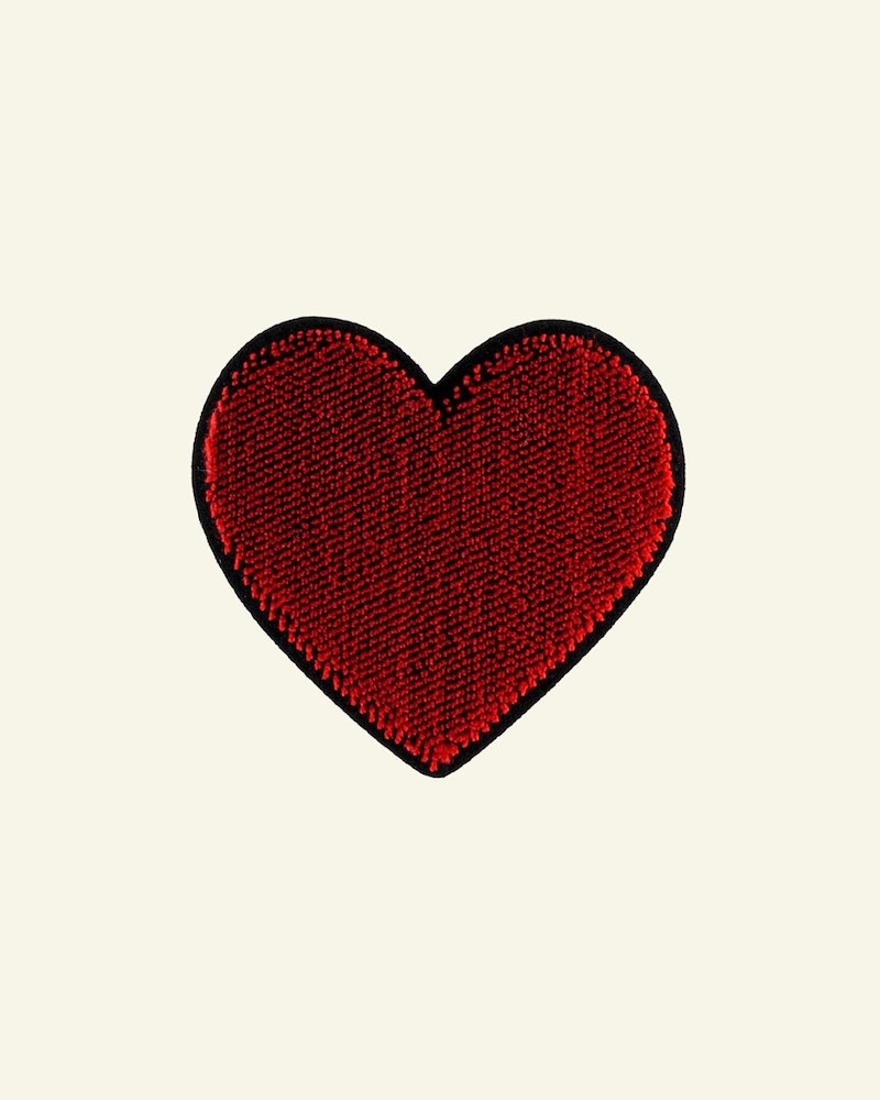 Symerke hjerte 54x50mm rød 1stk 26359_pack