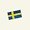 Symerke svensk flagg 68x38 mm