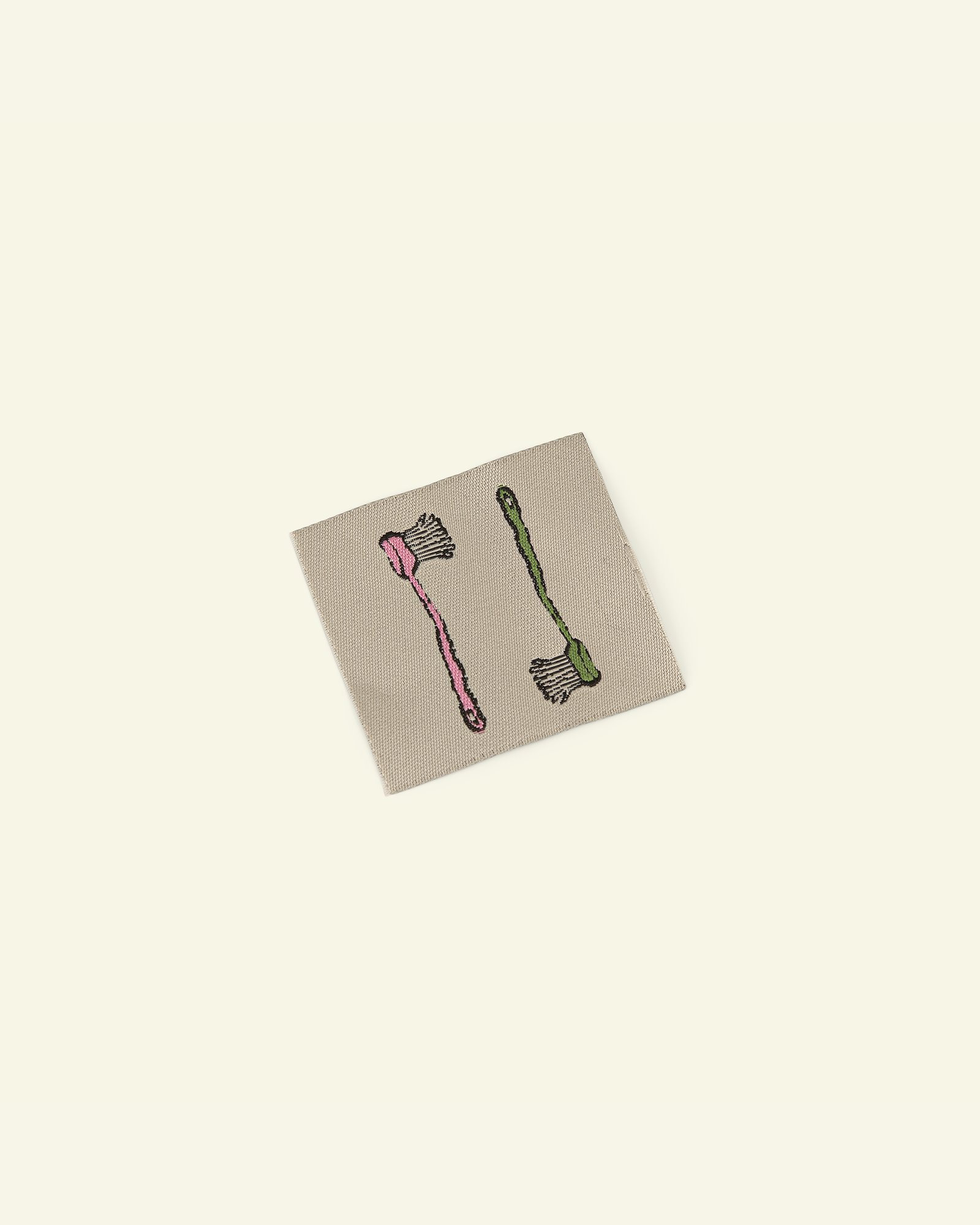 Symerke tannbørste 45x40mm rosa/grønn 1s 24896_pack