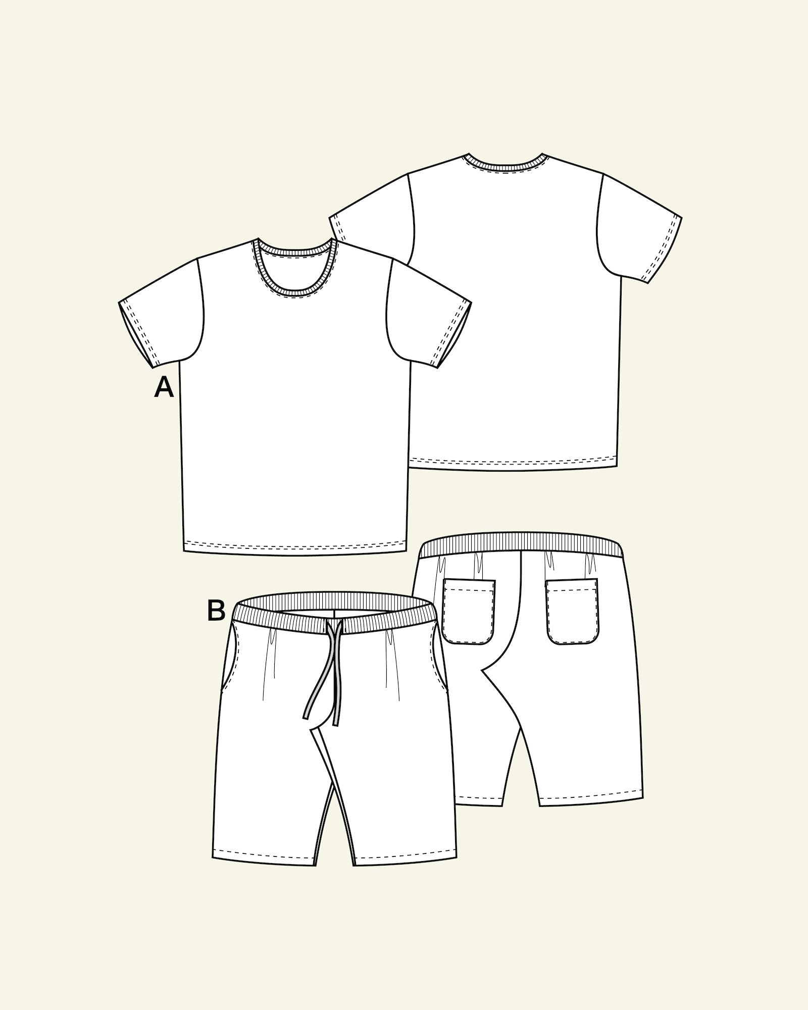 T-shirt and shorts p86000_pack