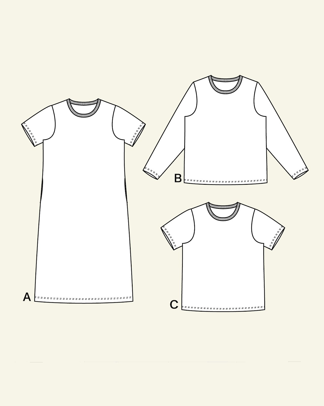 T-shirt und Kleid p22070_pack