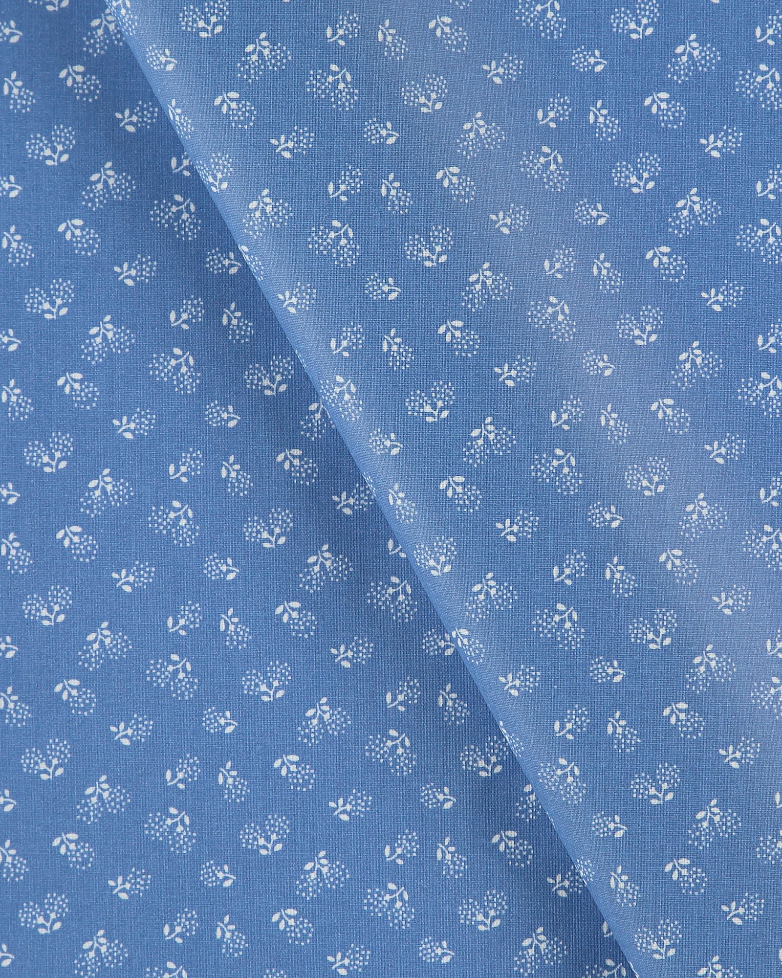 Tekstilvoksduk kobolt blå m blomster 866120_pack