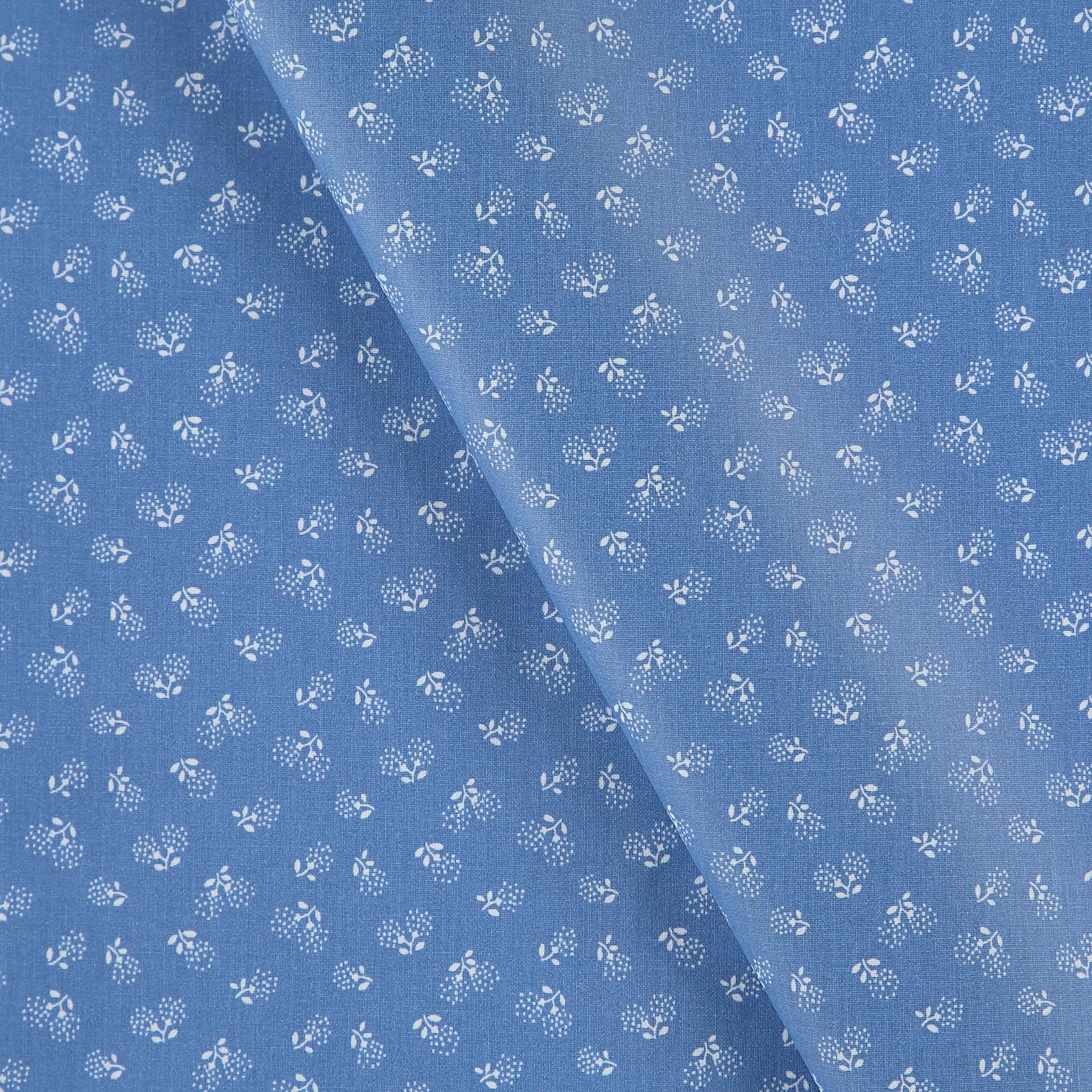 Tekstilvoksduk kobolt blå m blomster 866120_pack