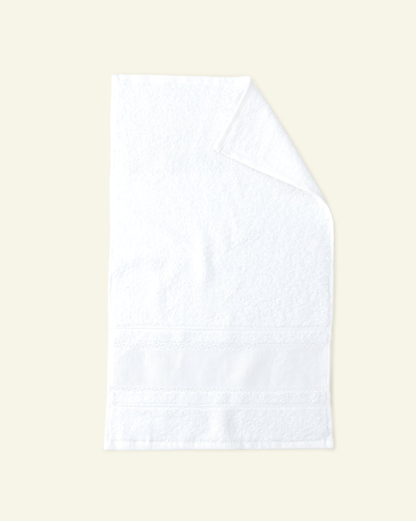 Terry towel w/Aida border 30x50cm white 98303_pack