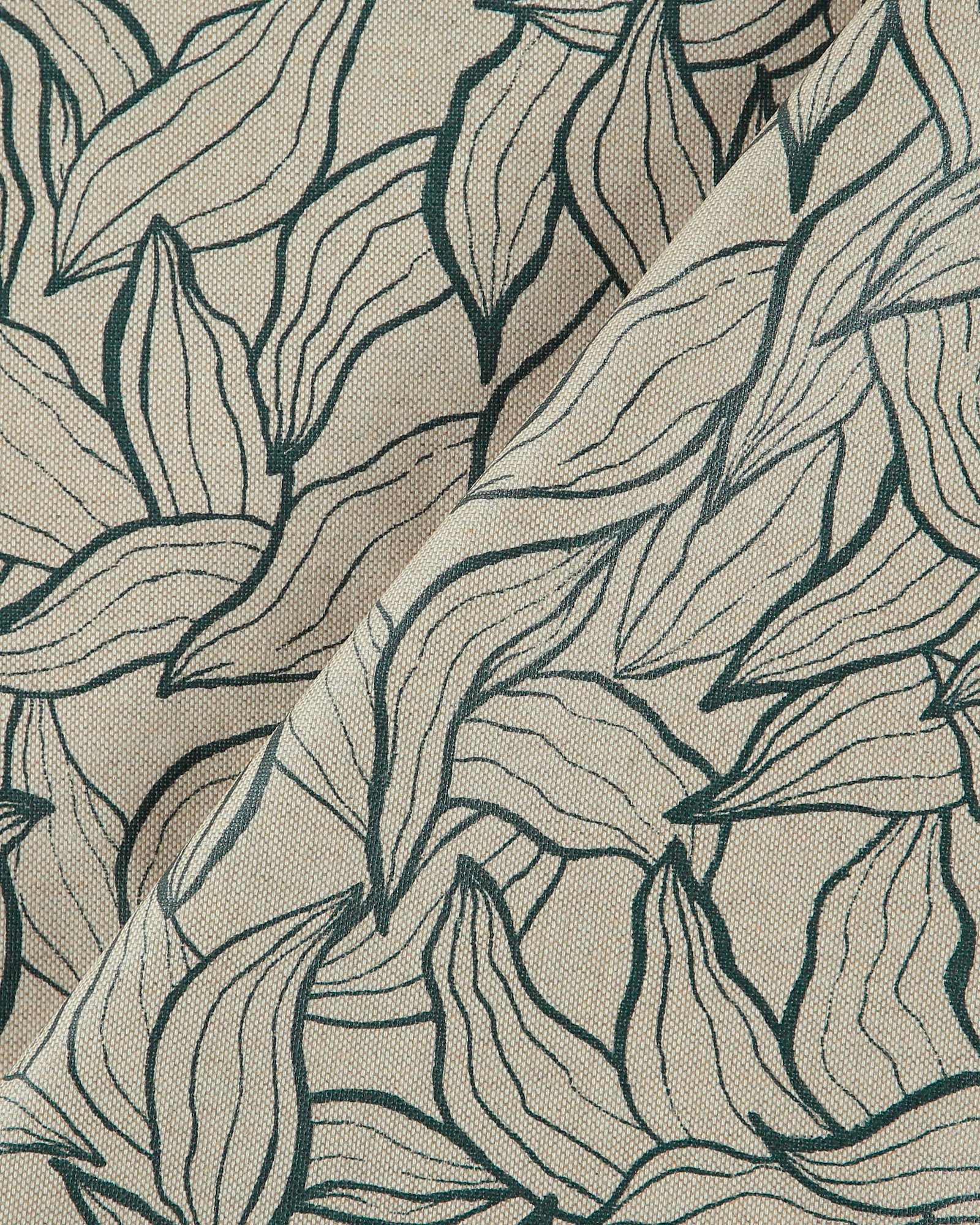 Textilwachstuch Leinenlook mit Blättern 872307_pack