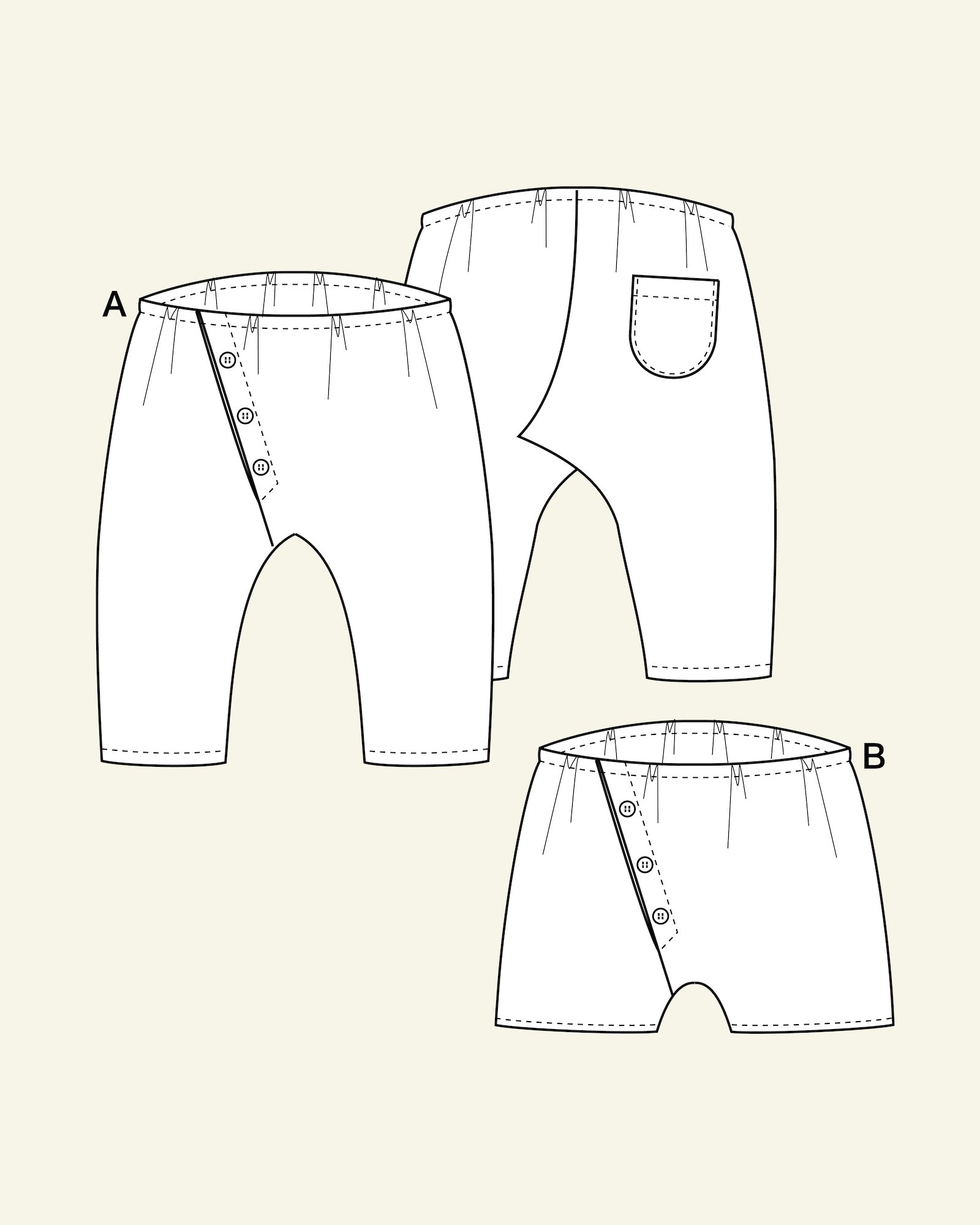 Trousers and shorts, 56/0m p80008_pack