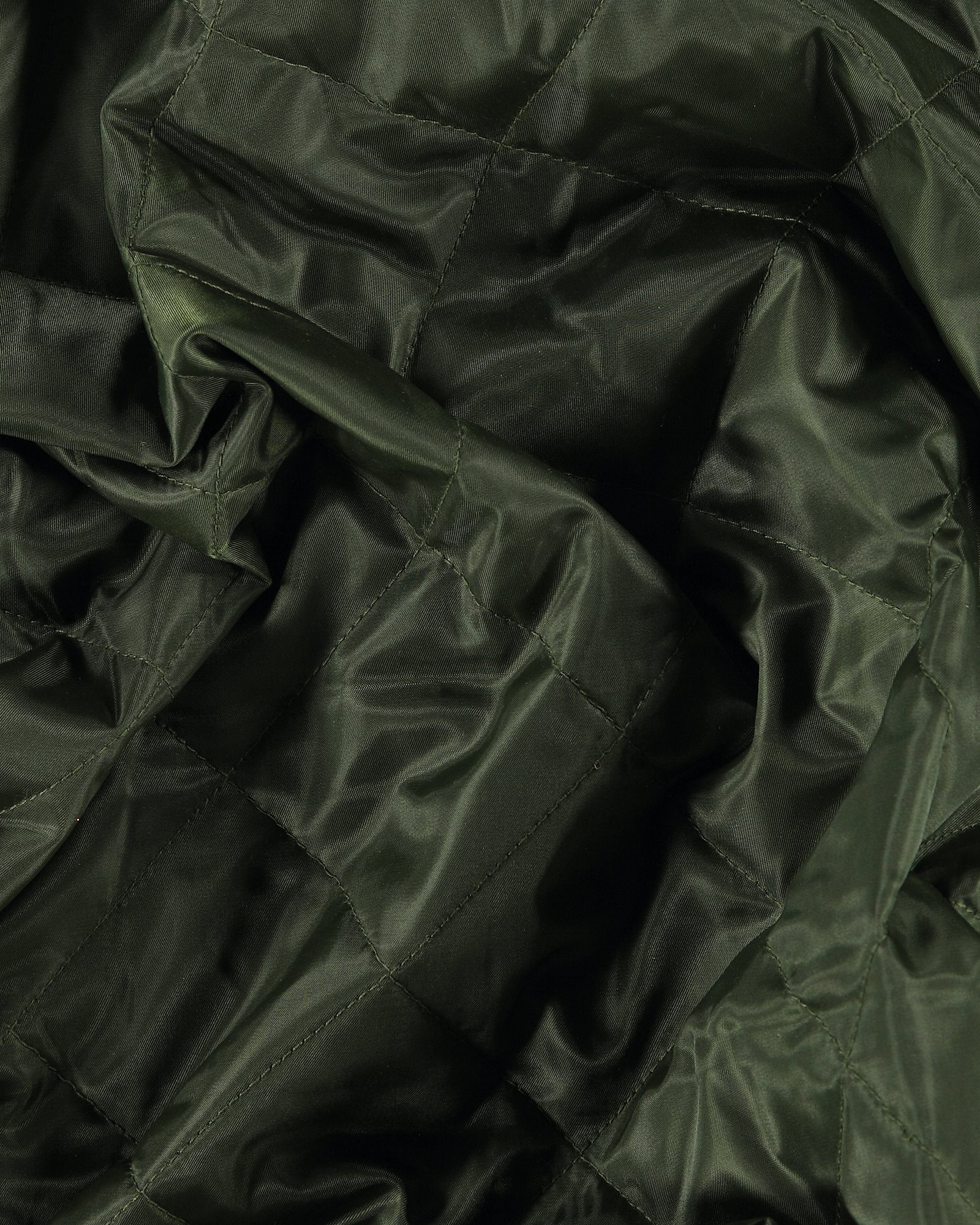 Vævet quilt armygrøn med foer 920206_pack