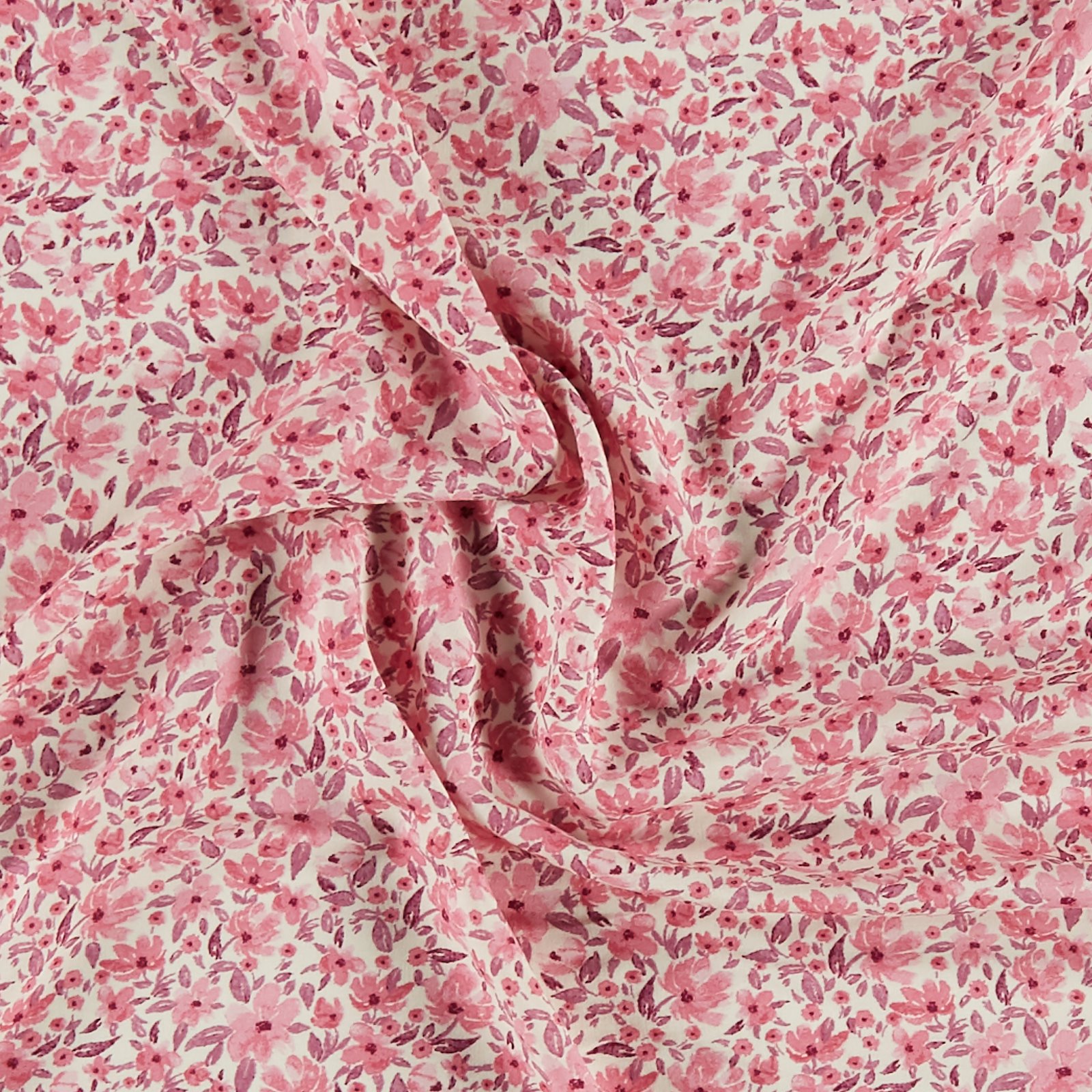 Vævet viscose off white m pink blomster 710841_pack