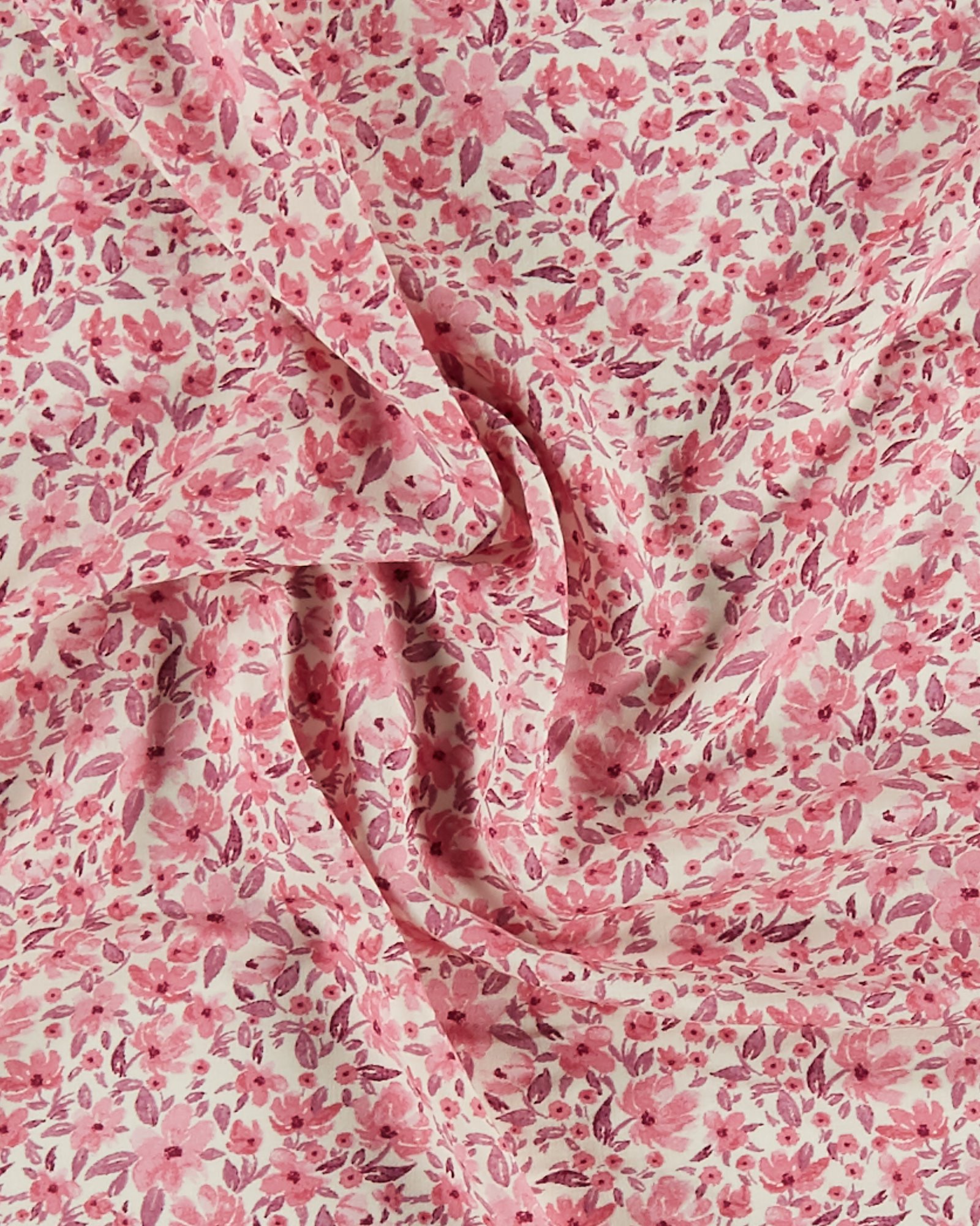 Vævet viscose off white m pink blomster 710841_pack
