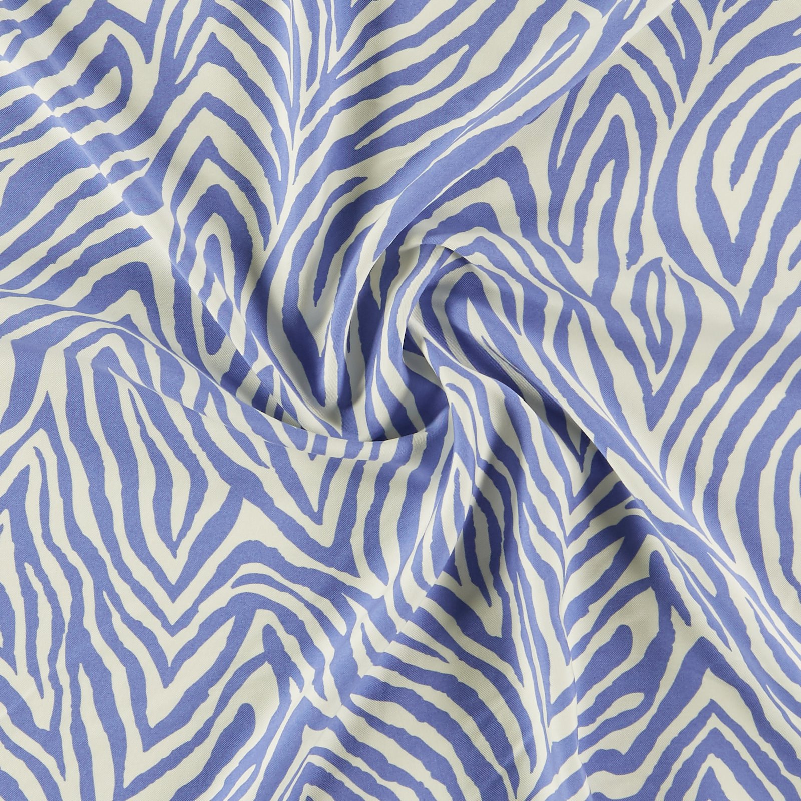 Vævet viscose twill hvid/blå zebra print 521140_pack