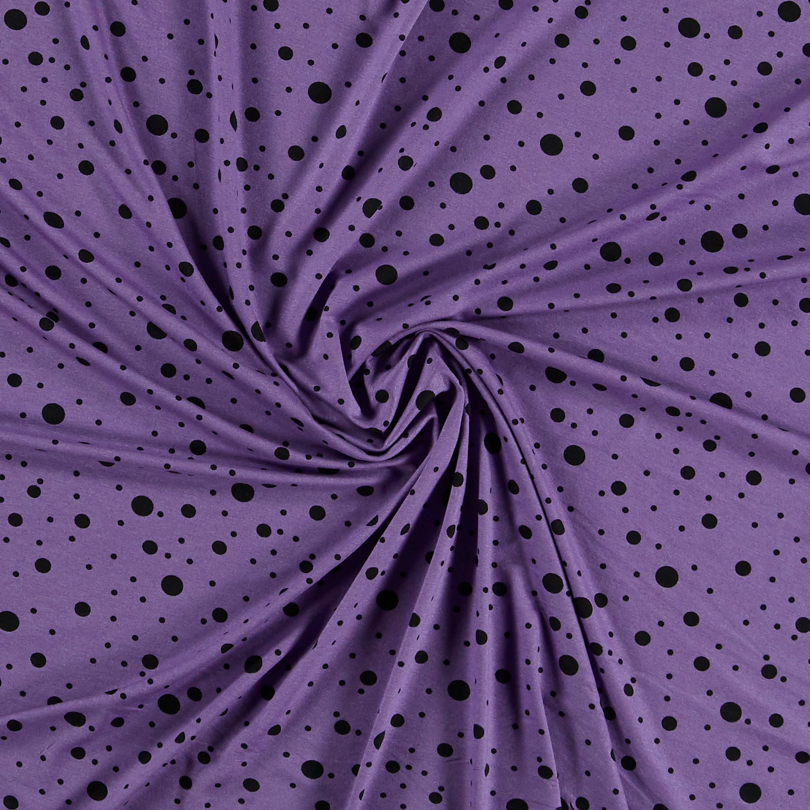 Viscose jersey dusty purple w black dots 273514_pack
