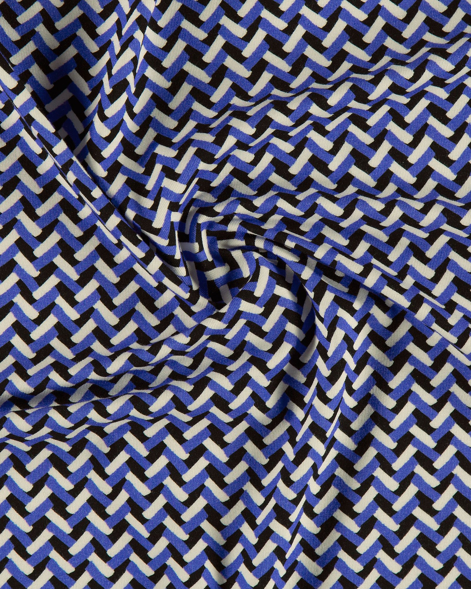 Viscose stretch jersey blue/white zigzag 272889_pack