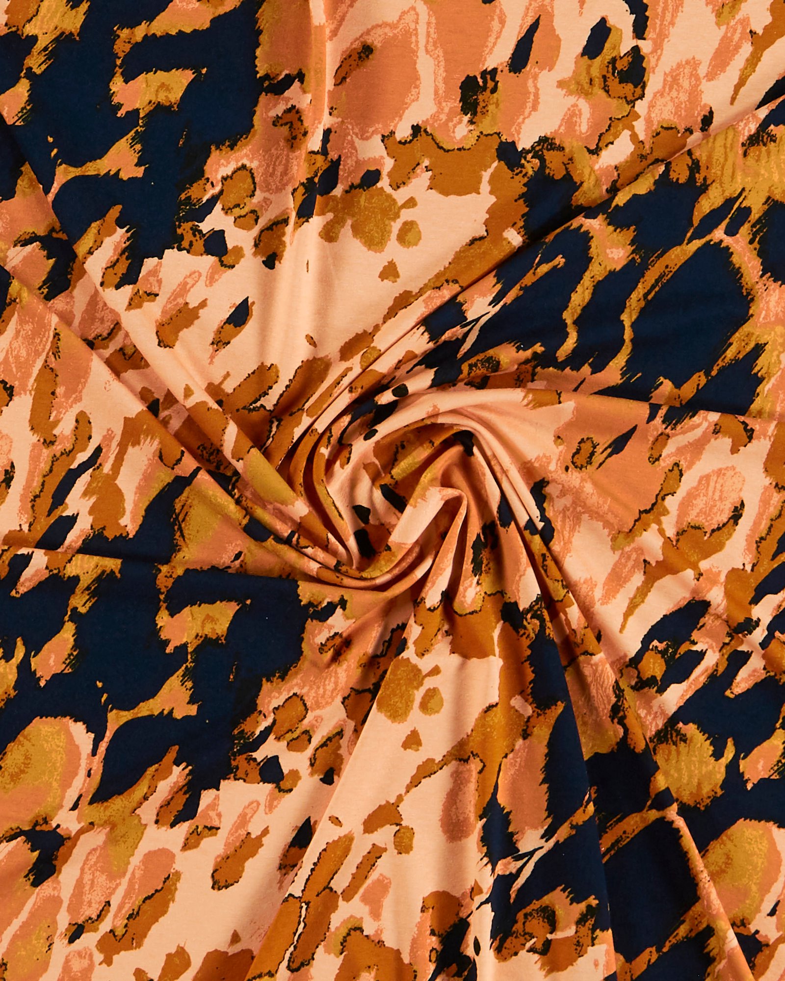 Viscosejersey orange m abstrakt tryck 273521_pack