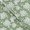 Voksdug grøn m hvide hyldeblomst