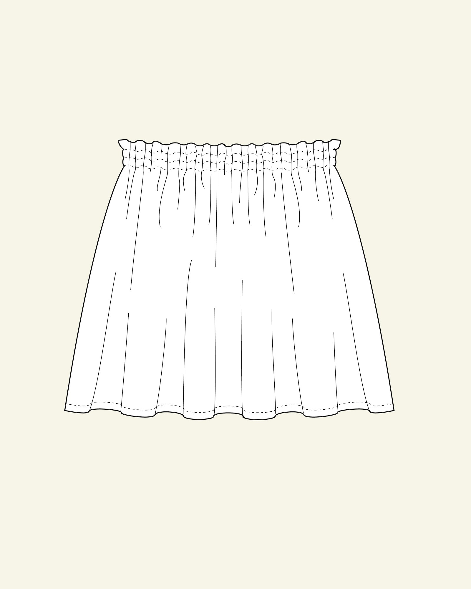 Wide skirt, 104/4y p61020_pack