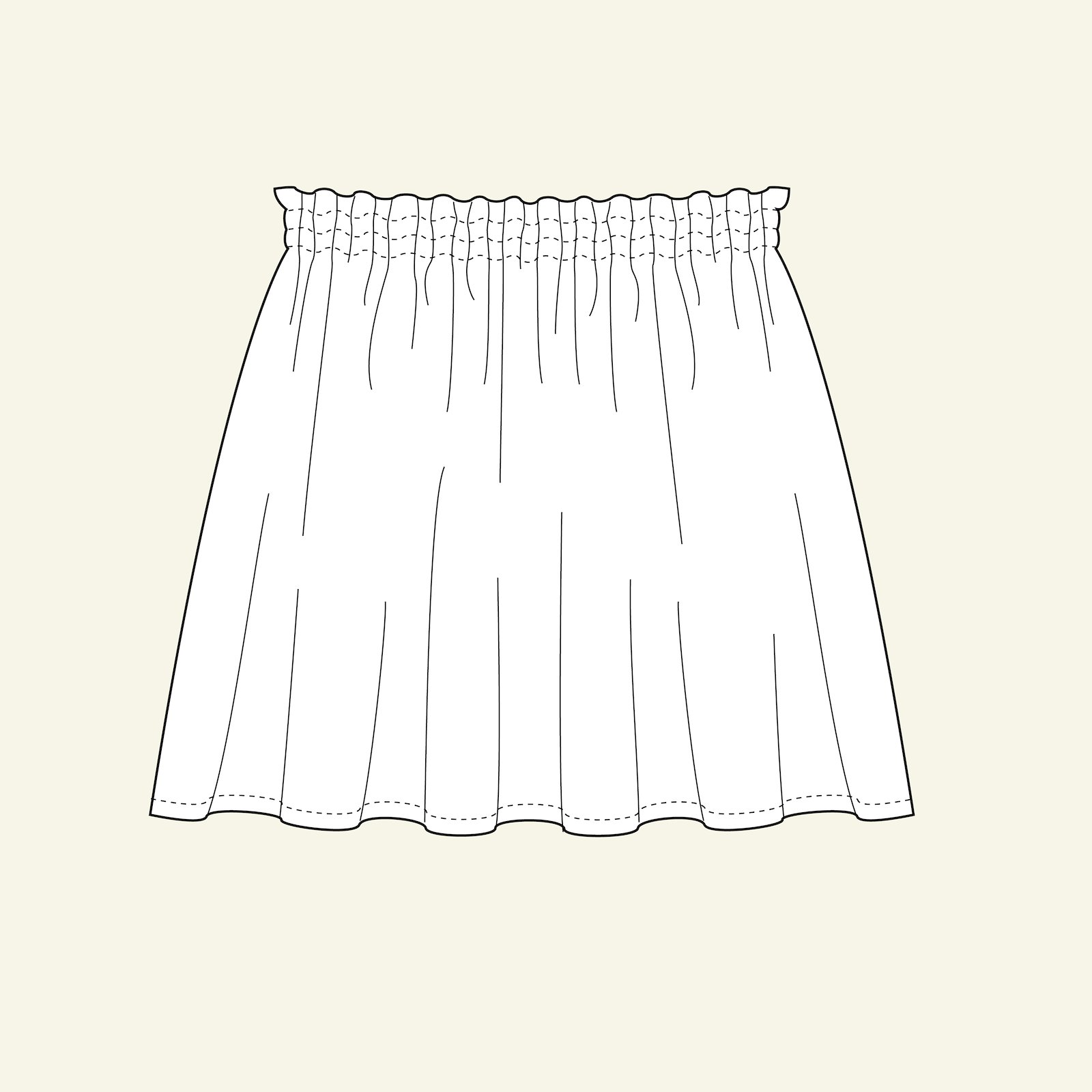 Wide skirt, 128/8y p61020_pack