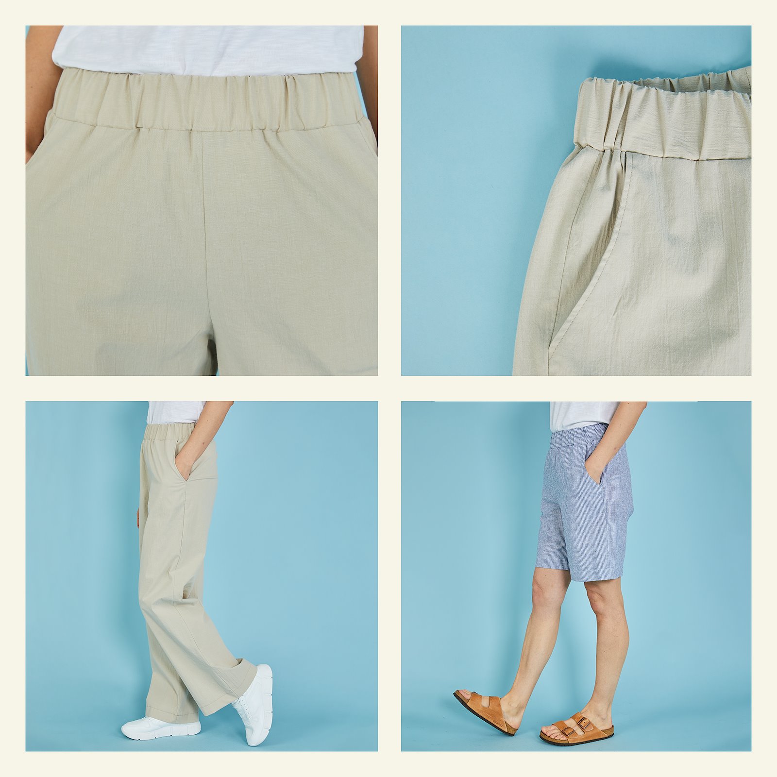 Wide trousers/shorts w. pockets, 34/6 p20061000_p20061001_p20061002_p20061003_p20061004_sskit_c