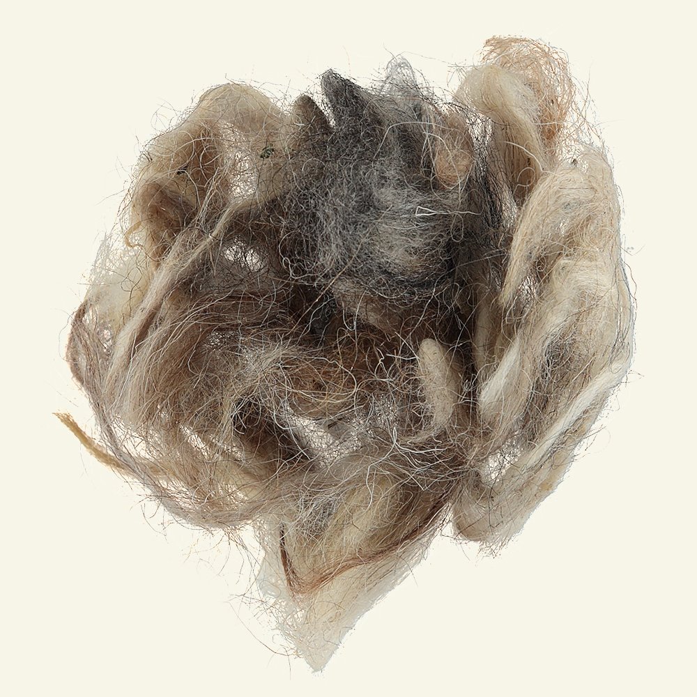 Wool curls beard/hair nature/brown 10g 90048099_pack