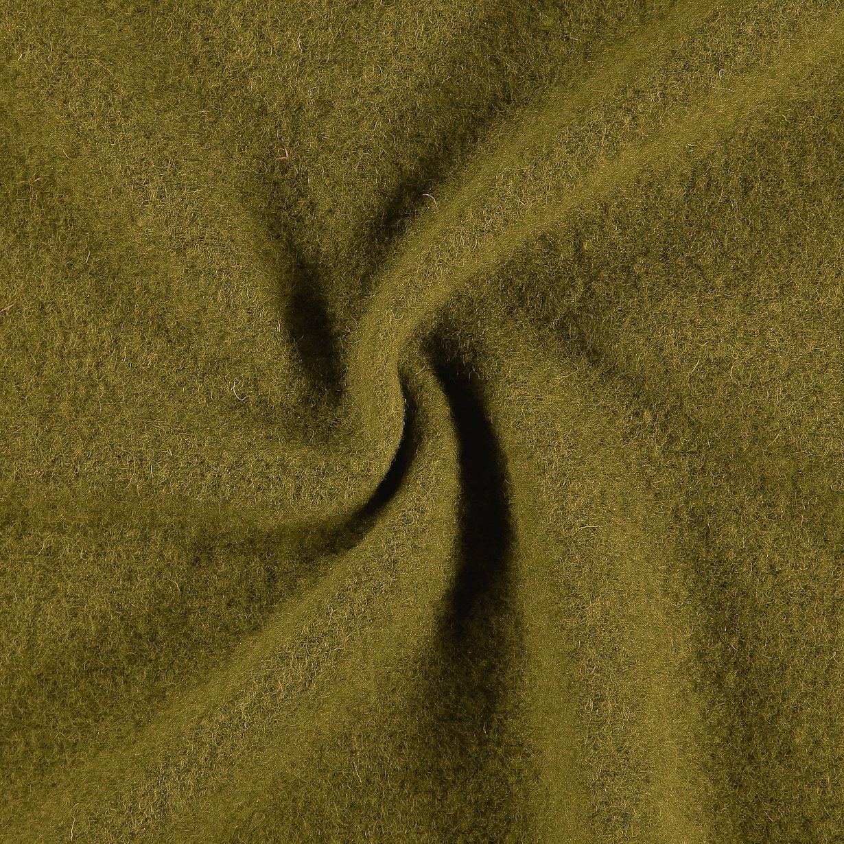 Wool felt dark lime melange | Selfmade® /Stoff&Stil