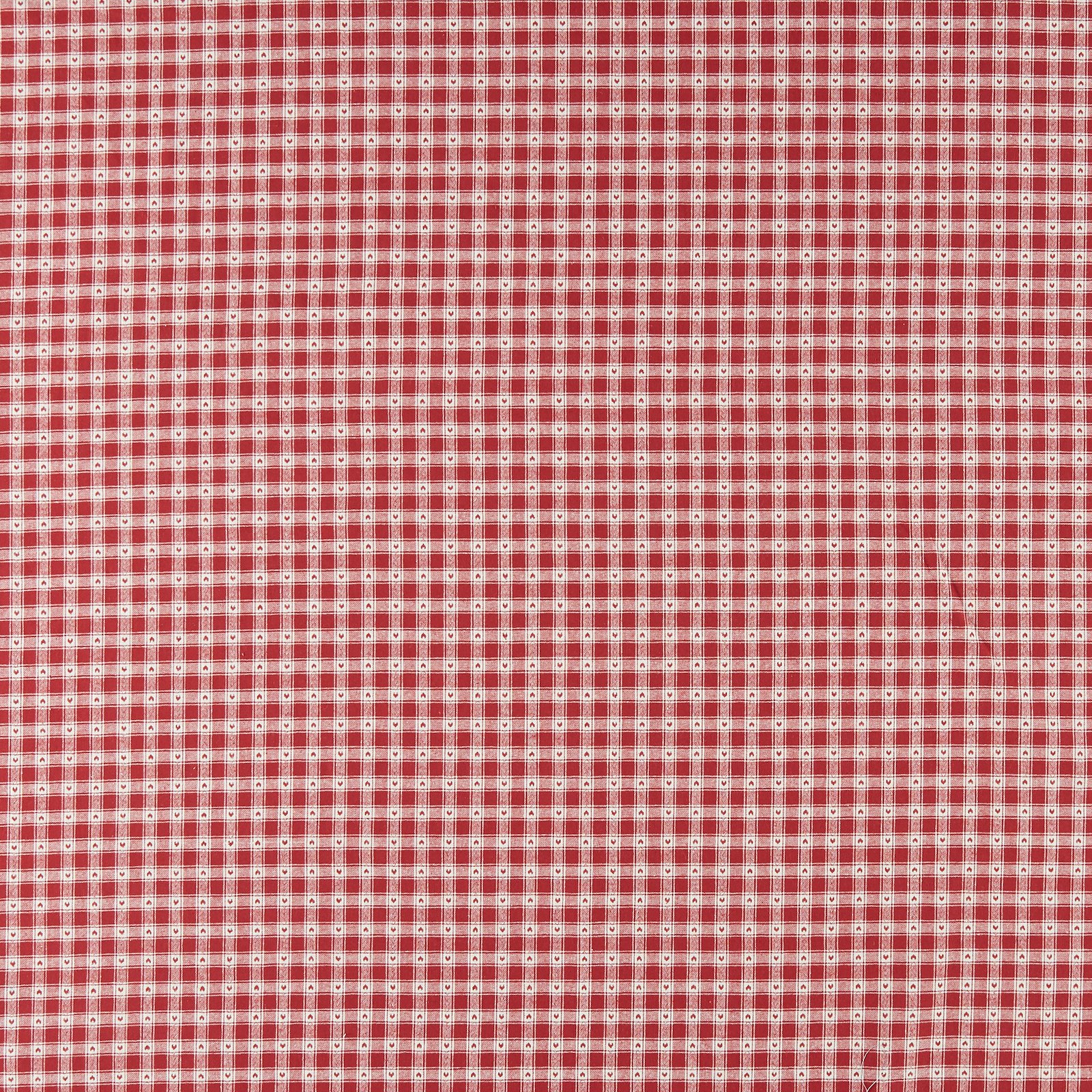Woven cotton red/white YD check w hearts 816311_pack_sp