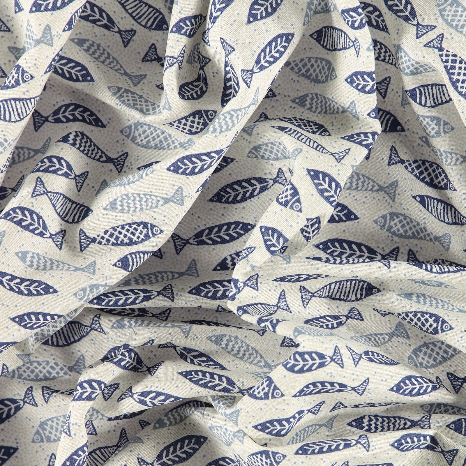 Woven cream with blue fish print 750349_pack