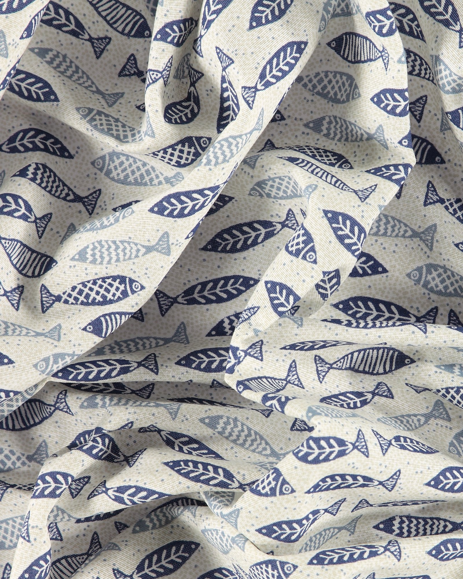 Woven cream with blue fish print 750349_pack
