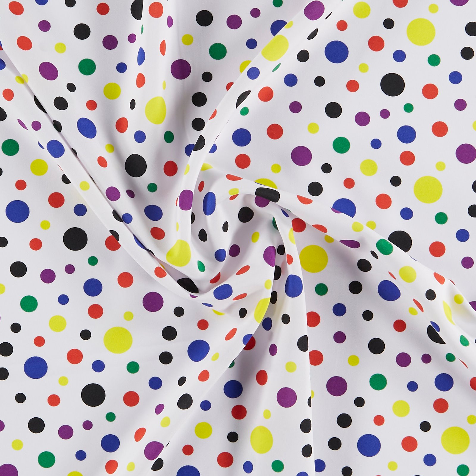 Woven crepe white with multicolored dots 502099_pack