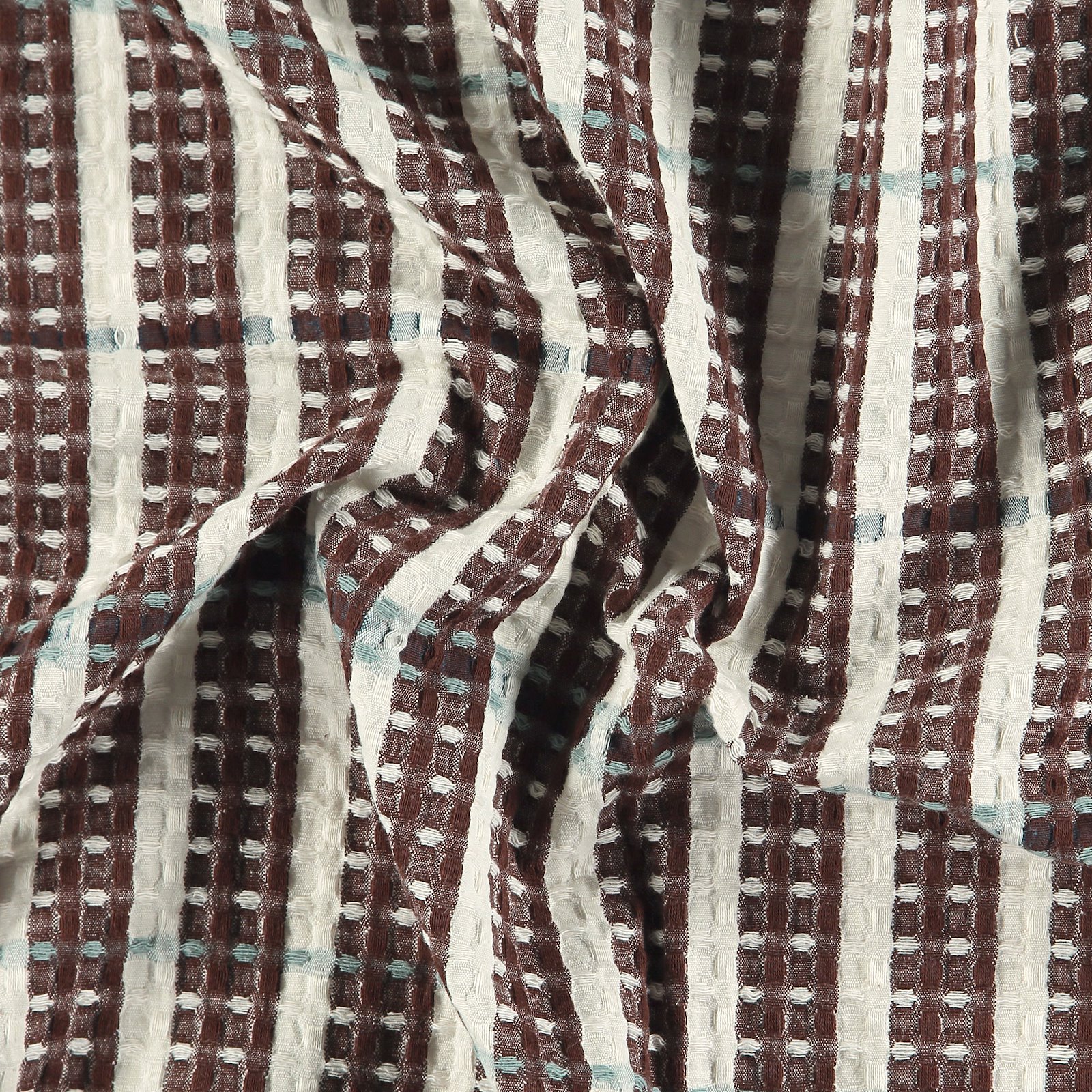 Woven jacquard YD brown/white stripes 501899_pack