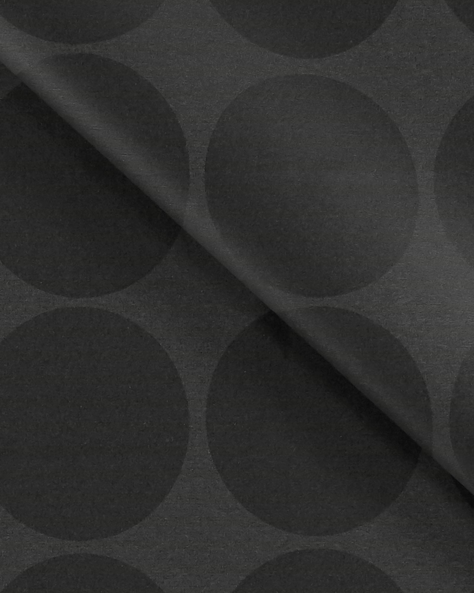 Woven oil cloth black w 12 cm black dots 870246_pack